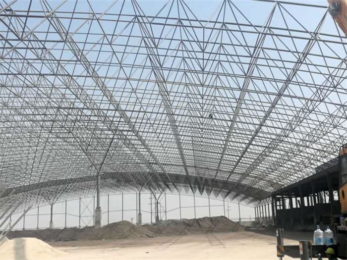 汉中钢厂料仓网架工程